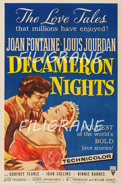 DECAMERON NIGHTS FILM Rbnj-POSTER/REPRODUCTION d1 AFFICHE VINTAGE