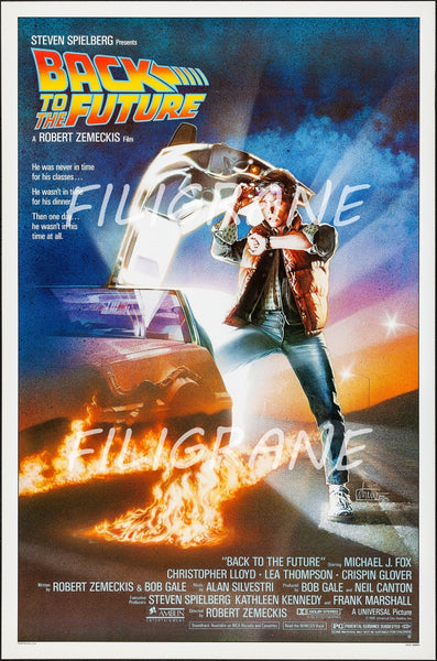 BACK to the FUTURE FILM Rplm-POSTER/REPRODUCTION d1 AFFICHE VINTAGE