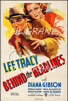 BEHIND the HEADLINES FILM Rftj-POSTER/REPRODUCTION d1 AFFICHE VINTAGE