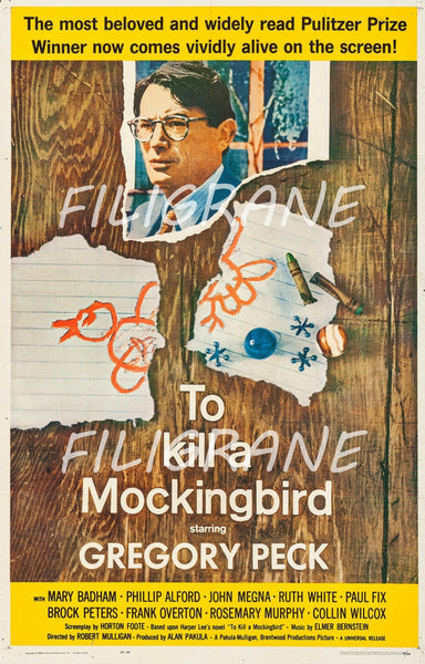 TO KILL a MOCKINGBIRD FILM Rtmm-POSTER/REPRODUCTION d1 AFFICHE VINTAGE