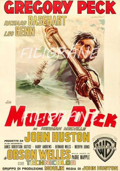 MOBY DICK FILM Rfaz-POSTER/REPRODUCTION d1 AFFICHE VINTAGE