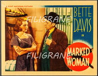 MARKED WOMAN FILM Rsgl-POSTER/REPRODUCTION d1 AFFICHE VINTAGE