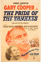 CINéMA THE PRIDE of THE YANKEES  Roez-POSTER/REPRODUCTION d1 AFFICHE VINTAGE