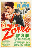 THE MARK of ZORRO FILM Riez-POSTER/REPRODUCTION d1 AFFICHE VINTAGE