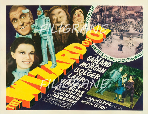 THE WIZARD of OZ FILM Rtkd-POSTER/REPRODUCTION d1 AFFICHE VINTAGE