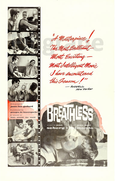 BREATHLESS FILM Rggg-POSTER/REPRODUCTION d1 AFFICHE VINTAGE