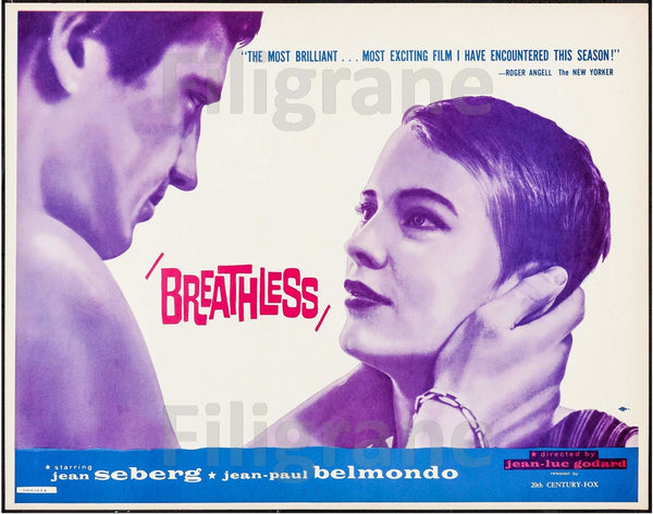 BREATHLESS FILM Rufh-POSTER/REPRODUCTION d1 AFFICHE VINTAGE