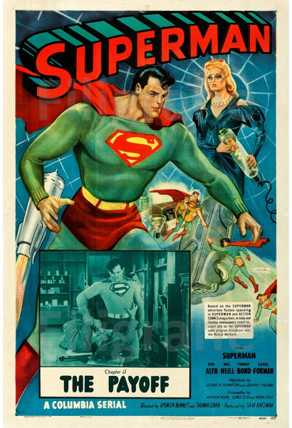 CINéMA SUPERMAN THE PAYOFF Rqlb-POSTER/REPRODUCTION d1 AFFICHE VINTAGE