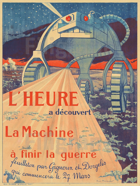 MACHINE à FINIR la GUERRE Rtvj-POSTER/REPRODUCTION  d1 AFFICHE VINTAGE