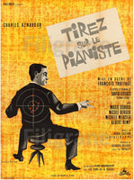 TIREZ sur le PIANISTE FILM Rqmd-POSTER/REPRODUCTION d1 AFFICHE VINTAGE