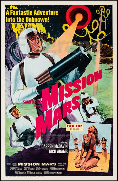 MISSION MARS FILM Rlvn-POSTER/REPRODUCTION d1 AFFICHE VINTAGE