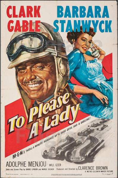 TO PLEASE A LADY FILM Rboi-POSTER/REPRODUCTION d1 AFFICHE VINTAGE