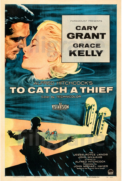 TO CATCH A THIEF FILM Rncw-POSTER/REPRODUCTION d1 AFFICHE VINTAGE