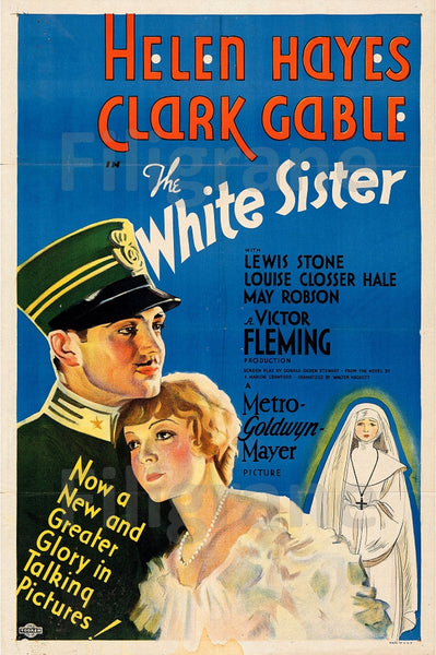 THE WHITE SISTER FILM Rdnc-POSTER/REPRODUCTION d1 AFFICHE VINTAGE