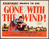 GONE WHITH the WIND FILM Rvgc-POSTER/REPRODUCTION d1 AFFICHE VINTAGE