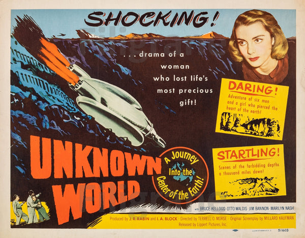 UNKNOWN WORLD FILM Rald-POSTER/REPRODUCTION d1 AFFICHE VINTAGE