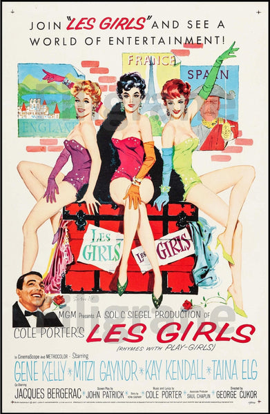 Les GIRLS FILM Rfsa POSTER/REPRODUCTION  d1 AFFICHE VINTAGE