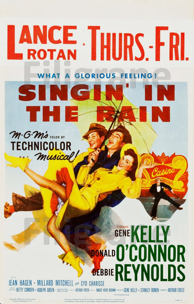 FILM SINGIN' in the RAIN Radm-POSTER/REPRODUCTION d1 AFFICHE VINTAGE