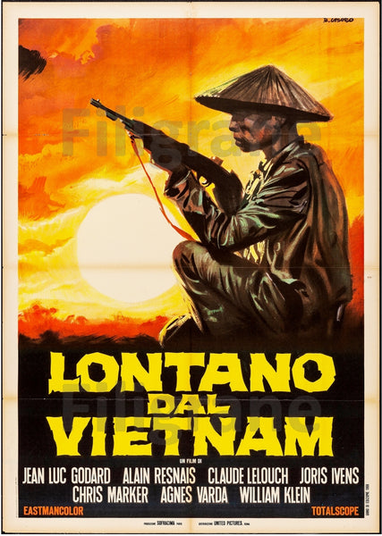 FILM LONTANO dAl VIETNAM Rxbg-POSTER/REPRODUCTION d1 AFFICHE VINTAGE