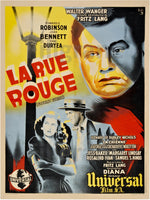 FILM La RUE ROUGE Rcvg-POSTER/REPRODUCTION d1 AFFICHE VINTAGE
