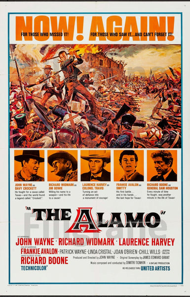 FILM The ALAMO Rvis-POSTER/REPRODUCTION d1 AFFICHE VINTAGE