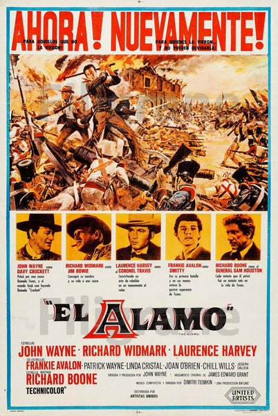 FILM The ALAMO Rvog-POSTER/REPRODUCTION d1 AFFICHE VINTAGE