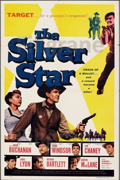 THE SILVER STAR FILM Rlnk-POSTER/REPRODUCTION d1 AFFICHE VINTAGE