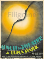 ThéATRE LUNA PARK 1928 Rszw-POSTER/REPRODUCTION d1 AFFICHE VINTAGE